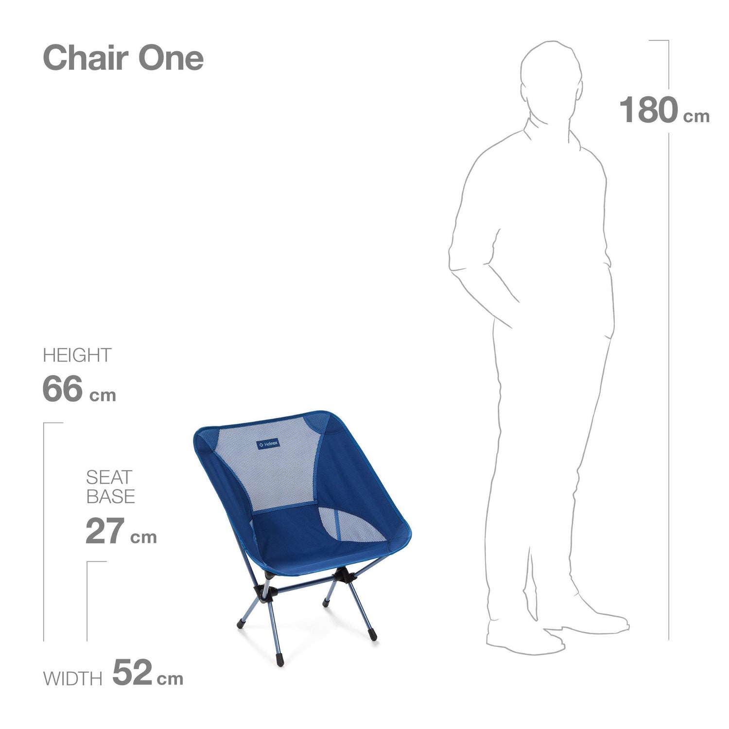 Foldable Chair One - Blue Block