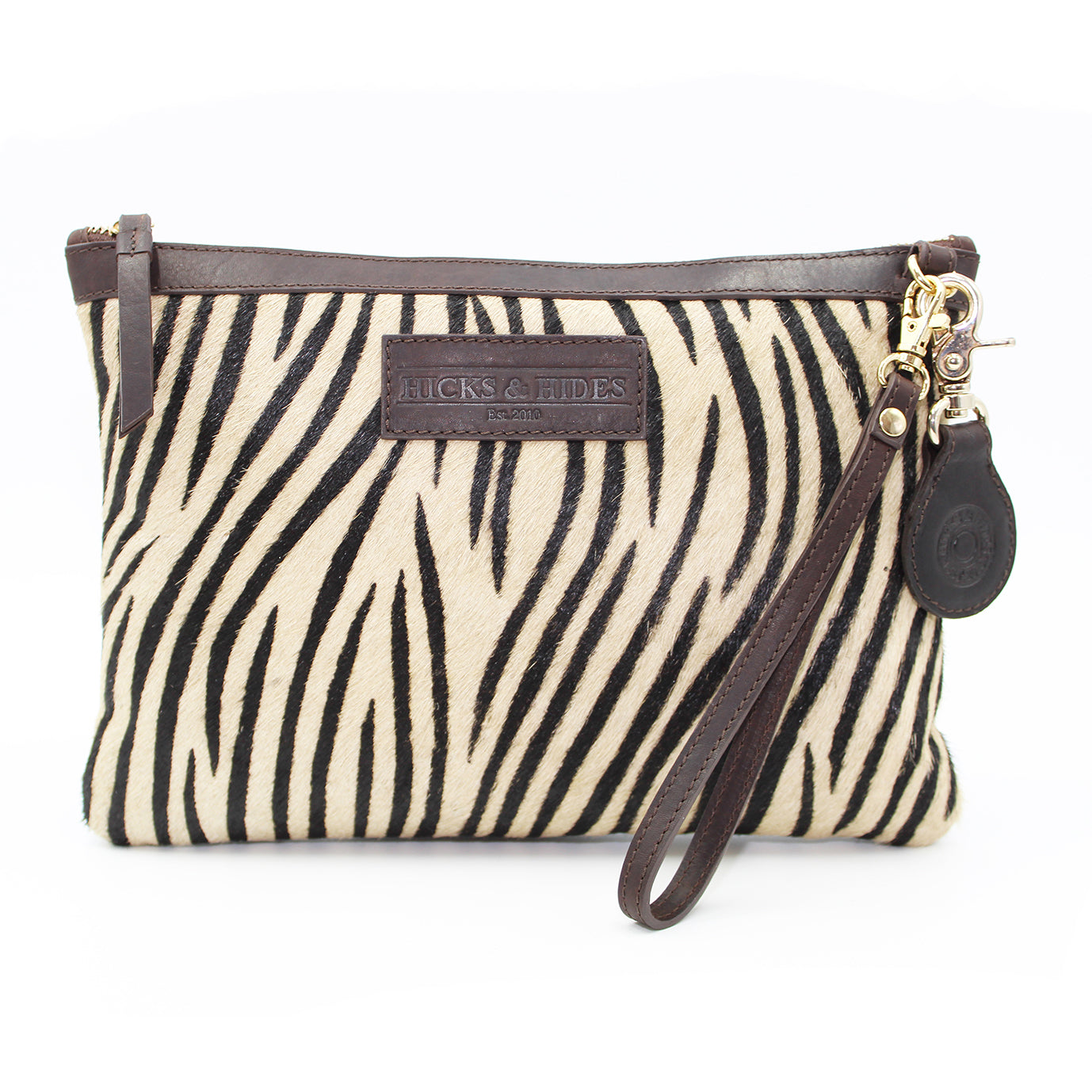 Zebra Shoulder and Clutch Bag