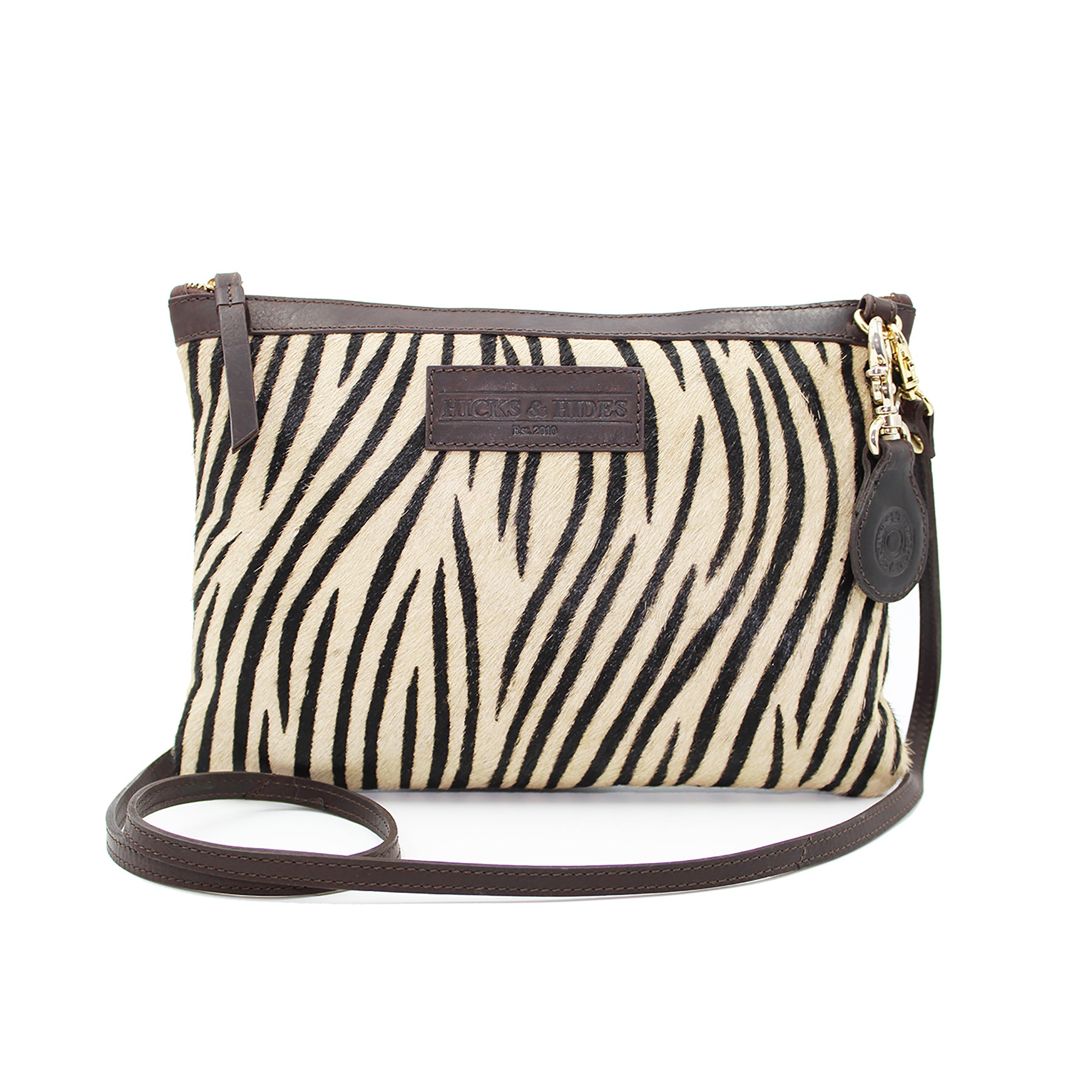 Zebra Shoulder and Clutch Bag