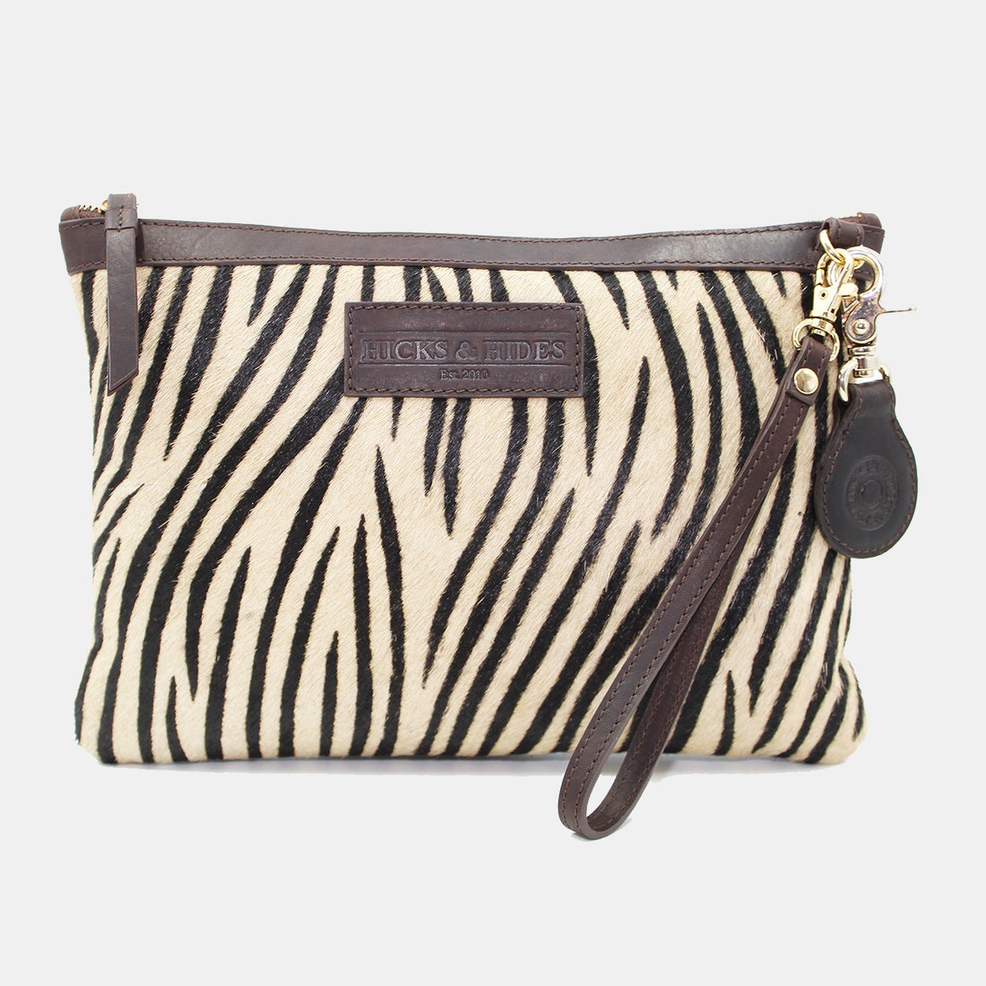 Zebra Shoulder and Clutch Bag