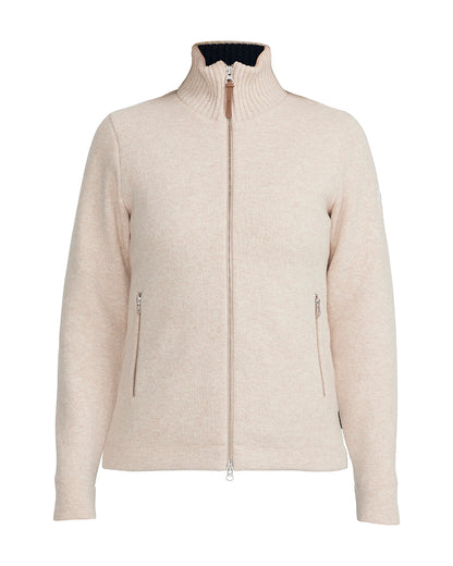 Claire Full Zip Windproof Sweater - Sand