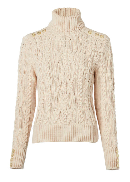 Landmark | Holland Cooper Belgravia Cable Knit in Oatmeal