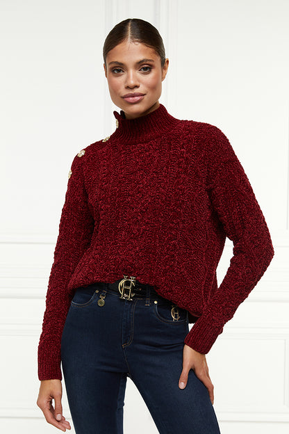 Brompton Cable Knit - Winter Berry