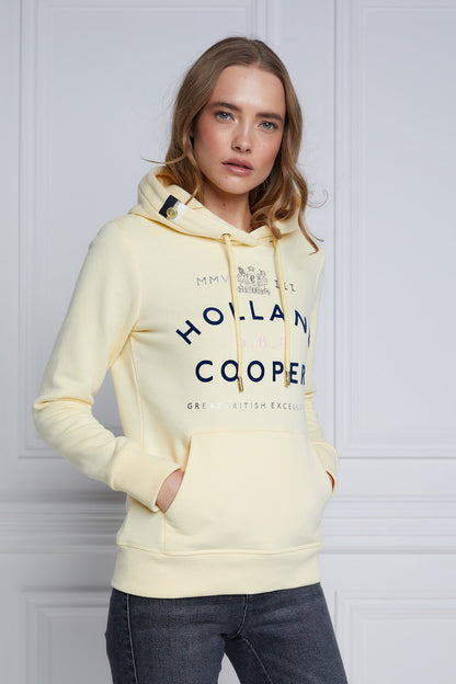 GBE Flock Logo Hoodie - Lemon
