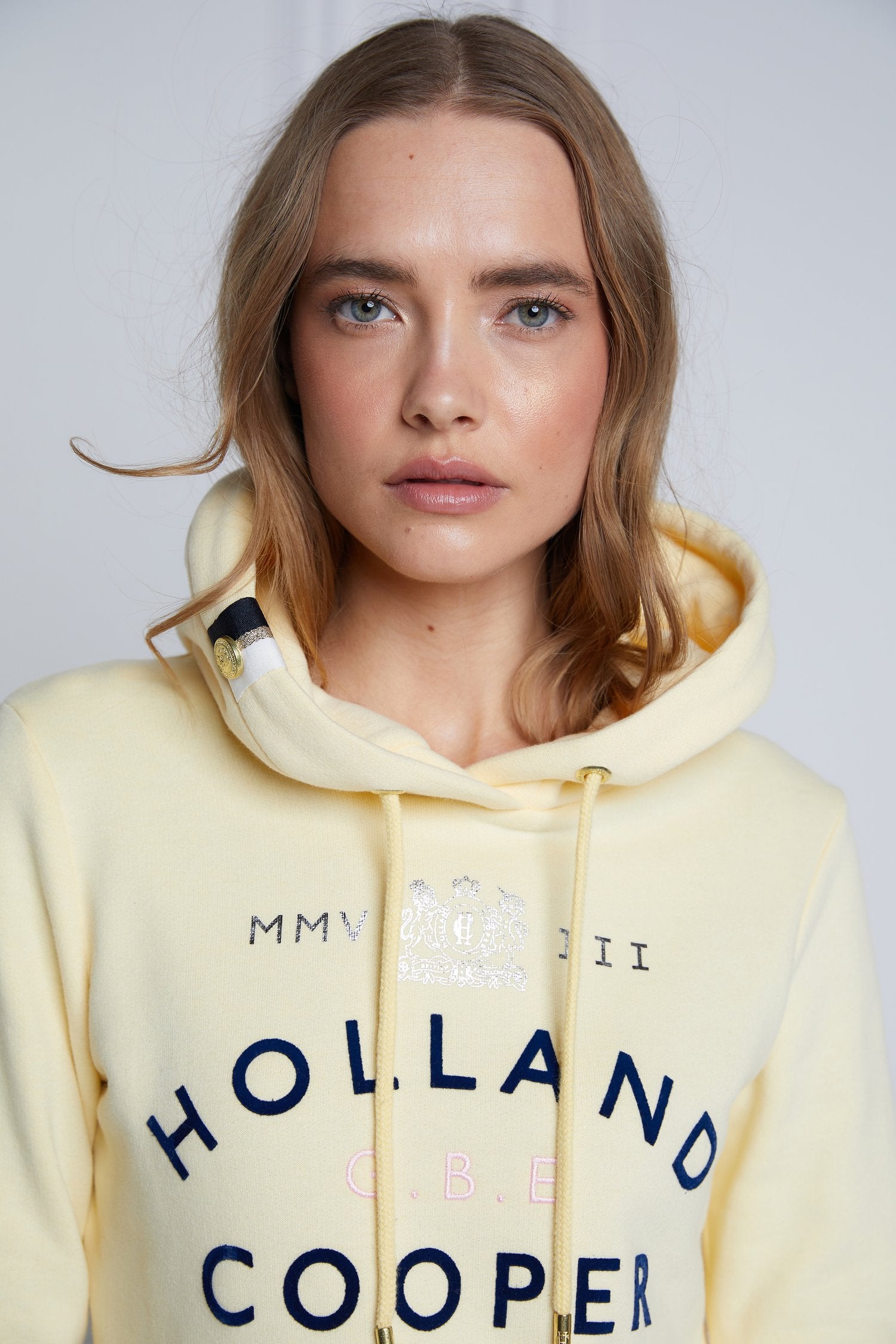 GBE Flock Logo Hoodie - Lemon