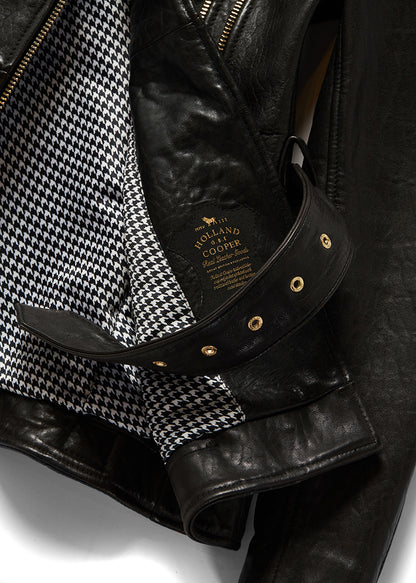 Longline Biker Jacket - Black