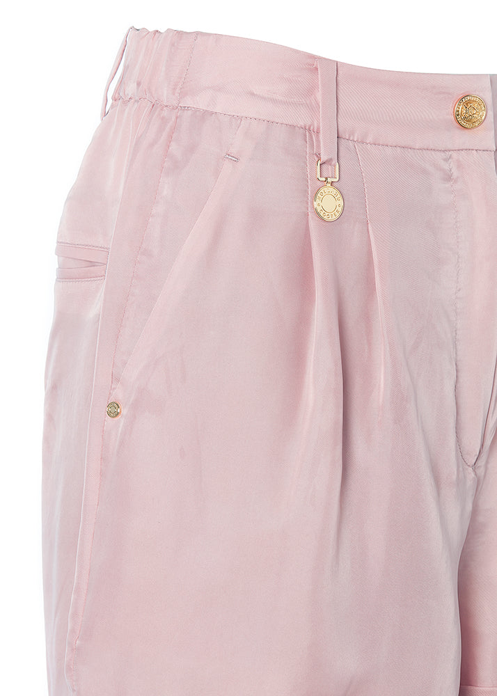 Pleated Safari Shorts - Blush
