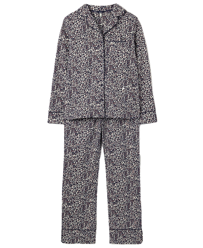 Sleeptight Brushed Cotton Pyjama Set - Cream Feather