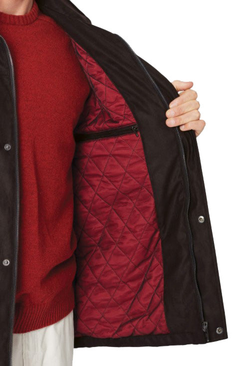 Bedfordshire Suede Casual Jacket - Chocolate