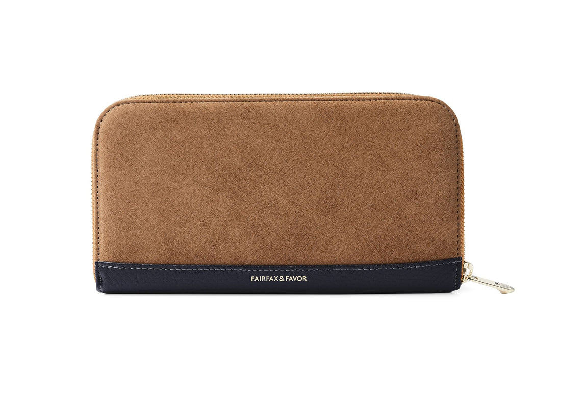 Salisbury Purse - Tan/Navy