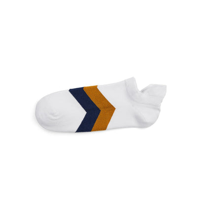 Signature Trainer Socks - White/Navy