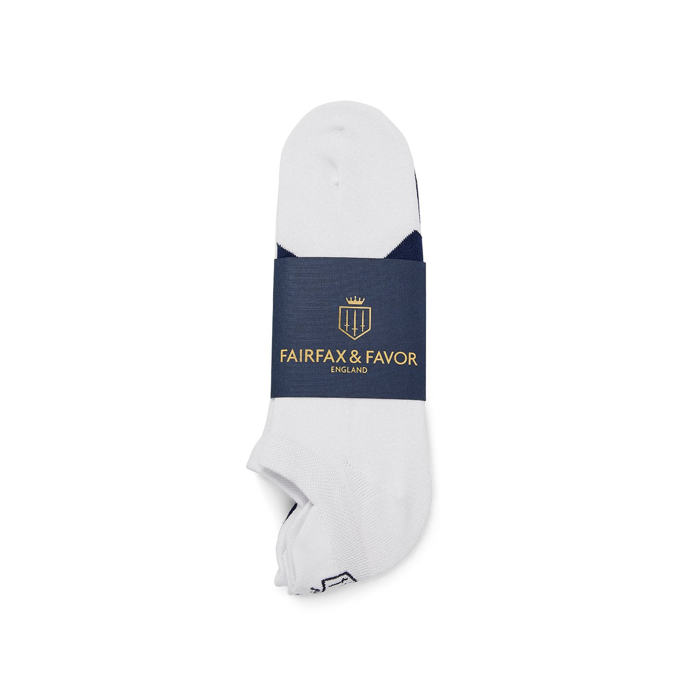 Signature Trainer Socks - White/Navy