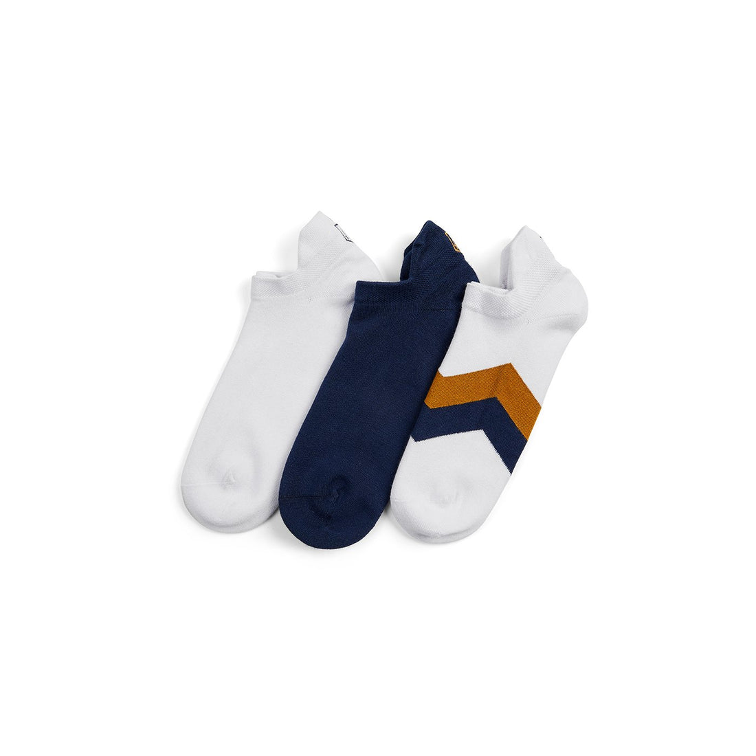 Signature Trainer Socks - White/Navy