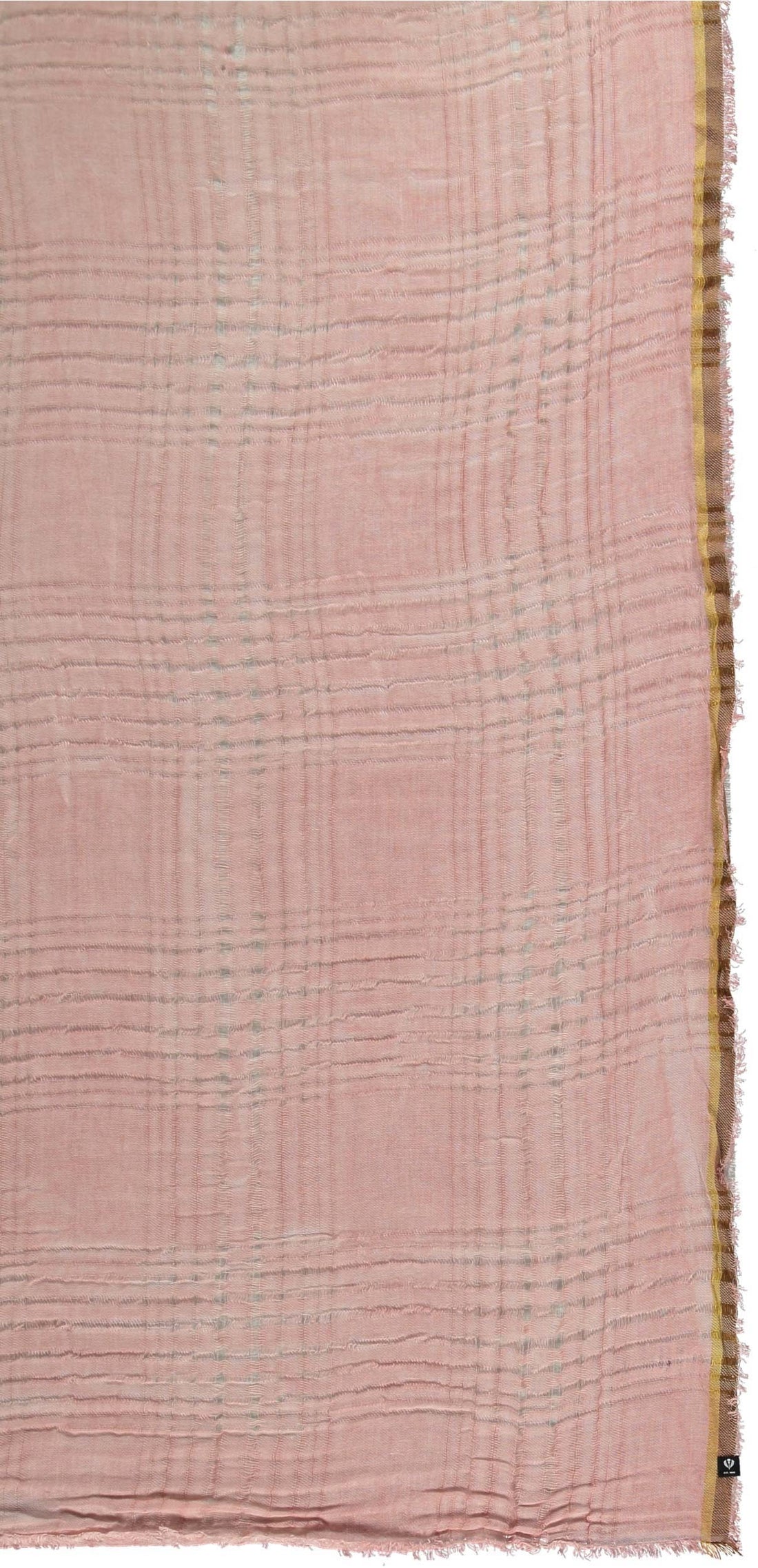 Light Check Scarf - Salmon