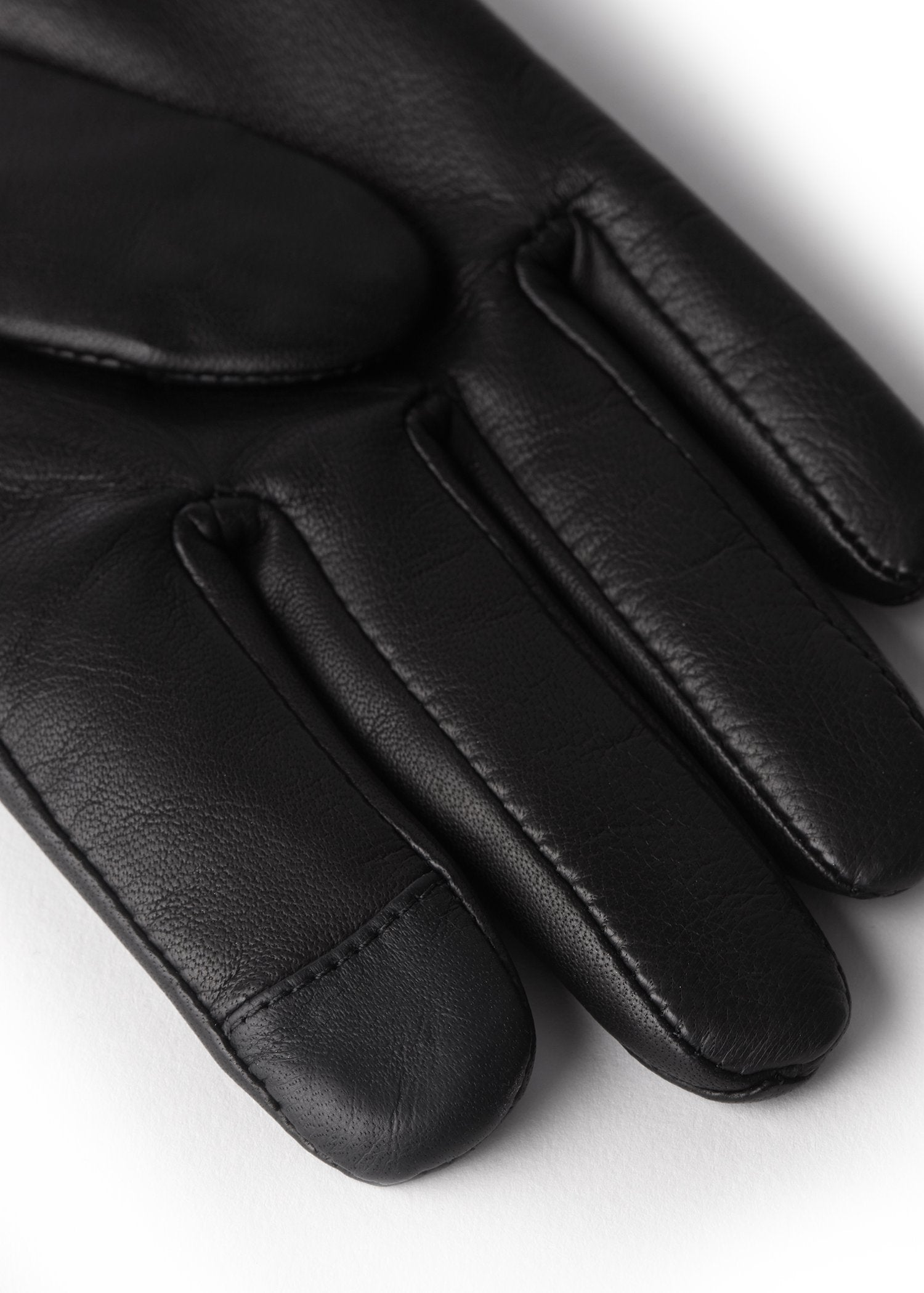 Monogram Leather Gloves - Black