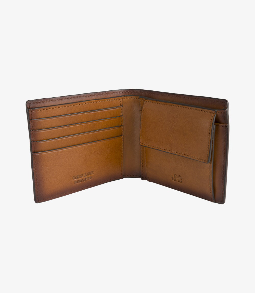 Barclay Coin and Card Wallet - Chestnut