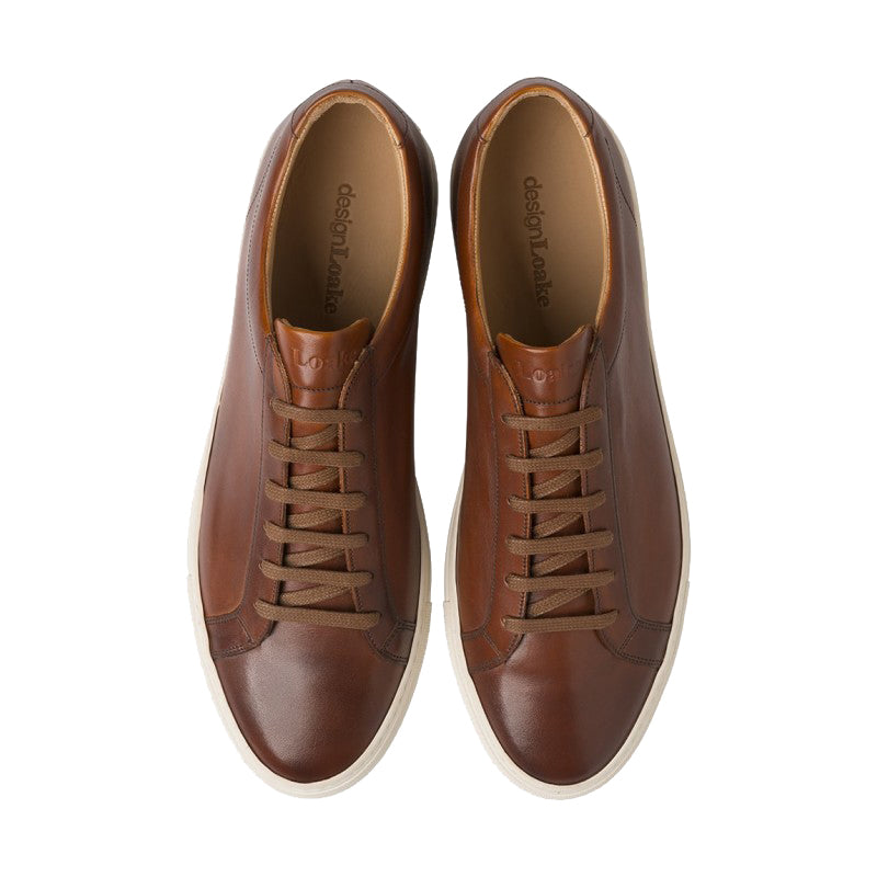 Sprint Leather Trainer - Chestnut