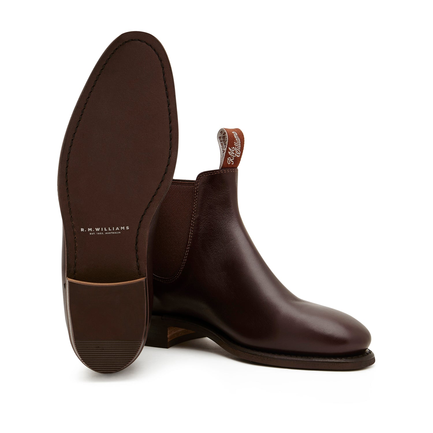 Adelaide Rubber Sole Boots - Chestnut