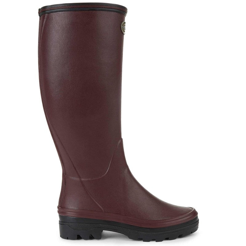 Giverny Jersey Lined Wellington Boot - Cherry
