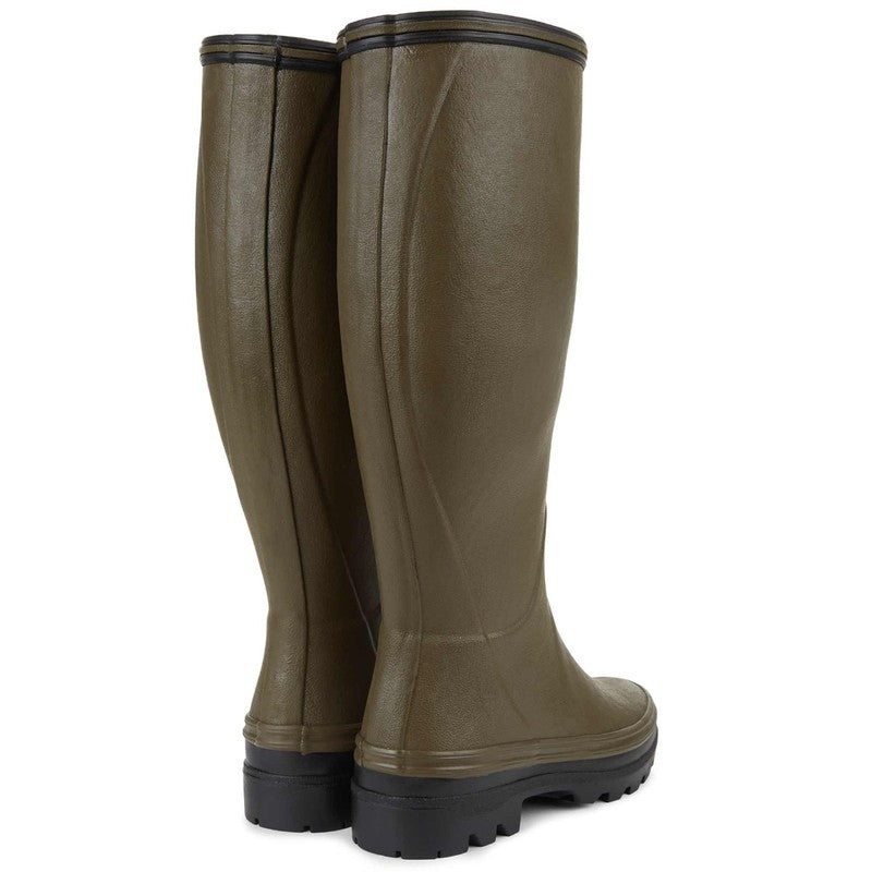 Giverny Jersey Lined Wellington Boot - Vert Chameau