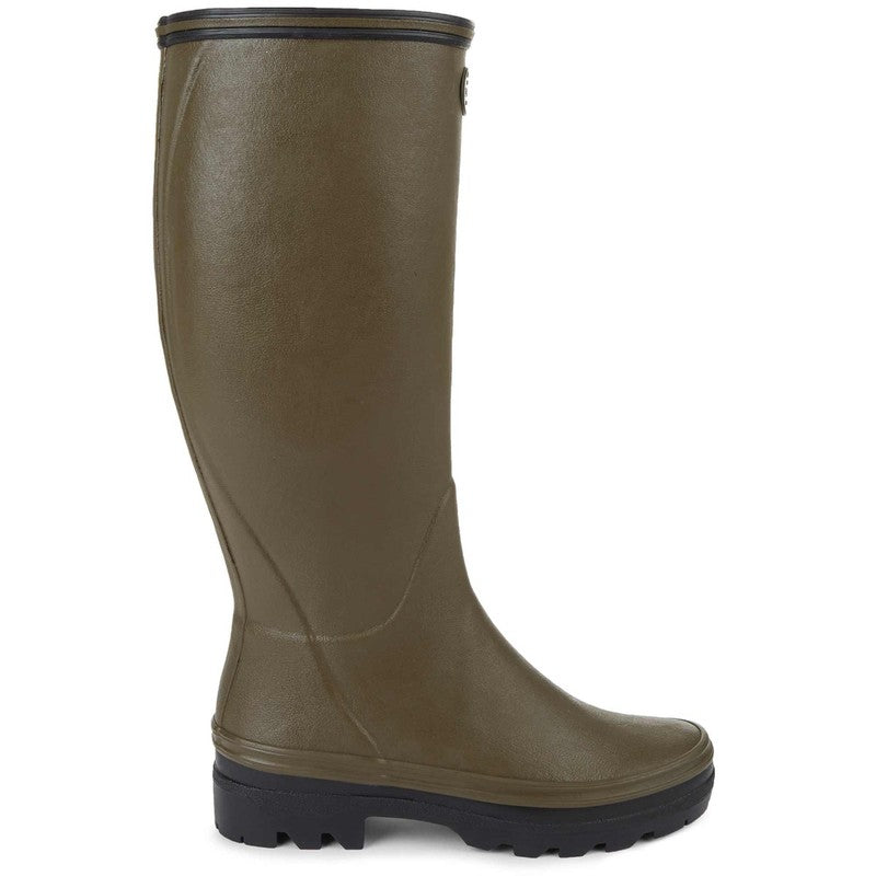 Giverny Jersey Lined Wellington Boot - Vert Chameau