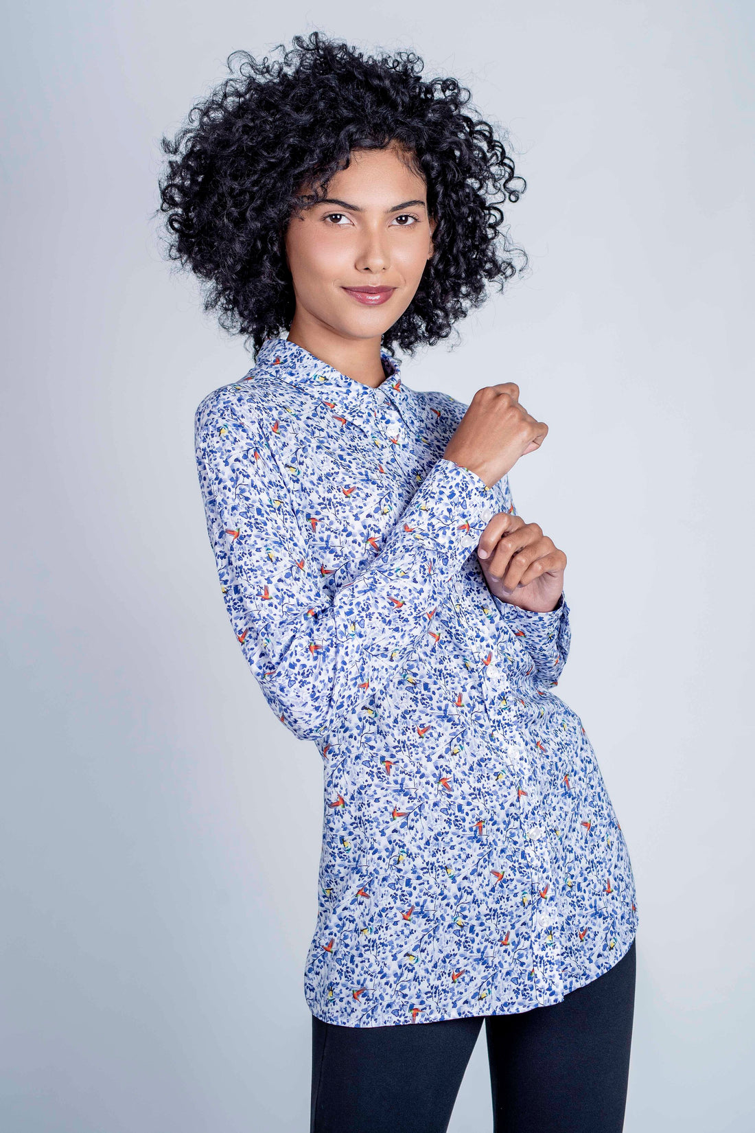 Lydia Shirt - Hummingbirds