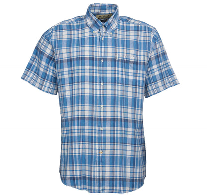 Linen Short Sleeve Shirt - Blue