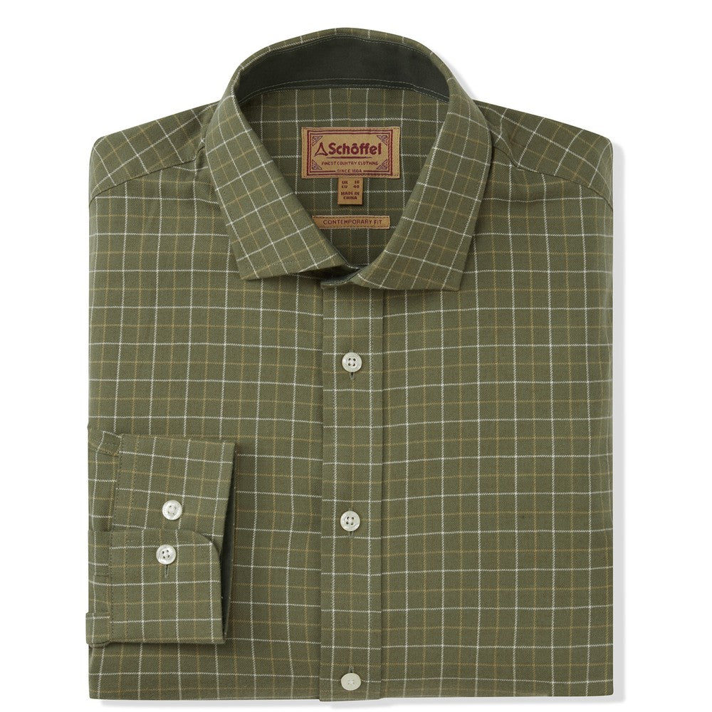 Newton Tailored Sporting Shirt - Lovat Check