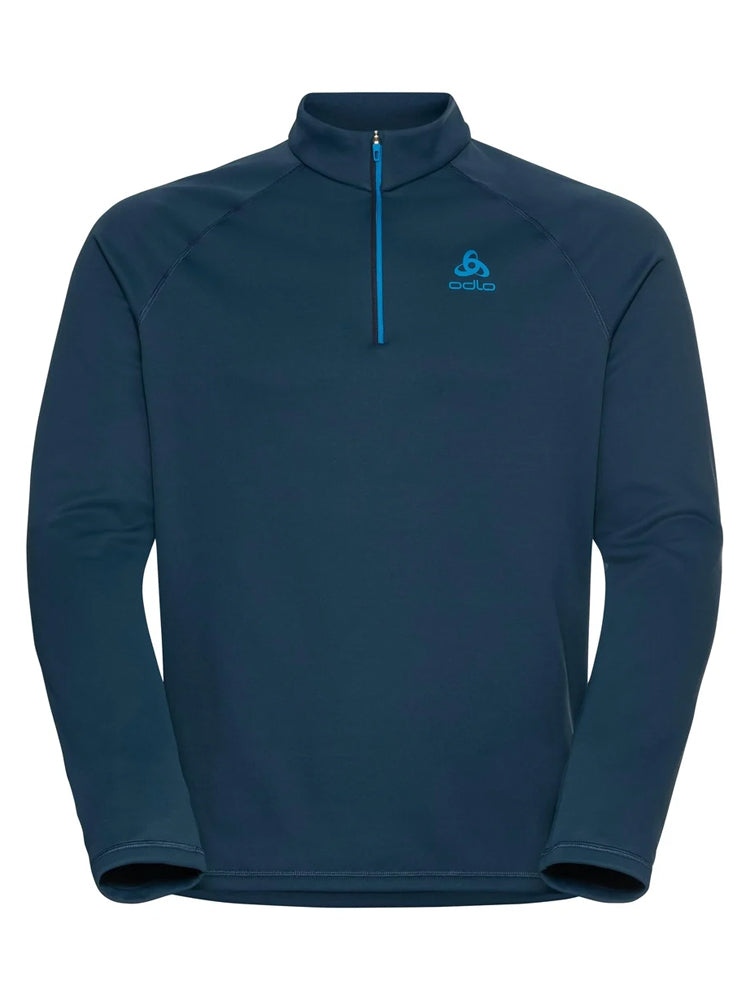 Besso Long Sleeve Half Zip Mid Layer - Blue Wing Teal