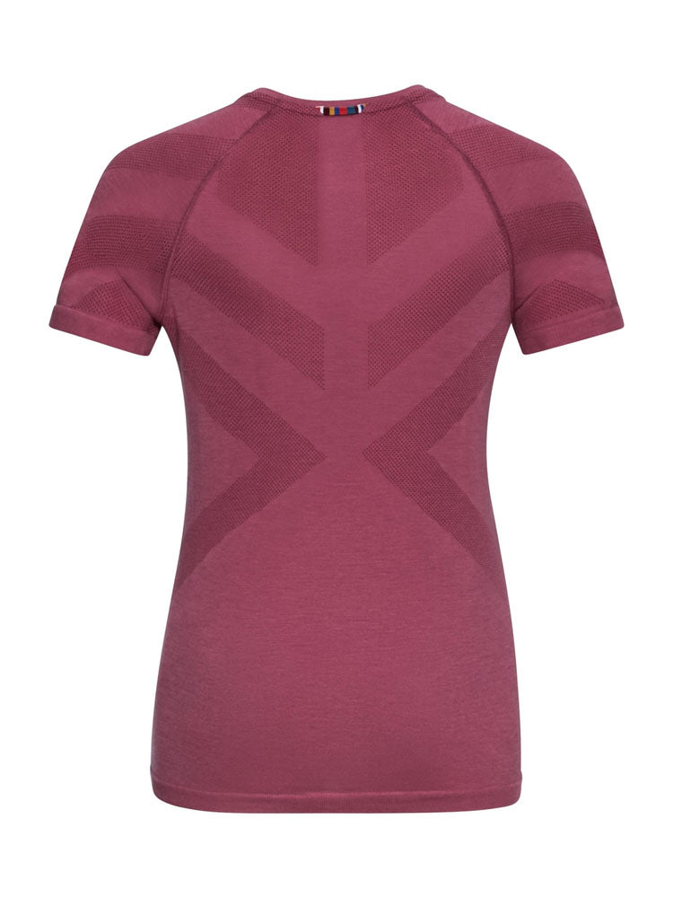 Kinship Light Base Layer Tee - Holly Berry Melange