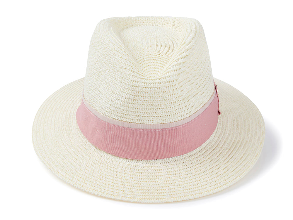 Orford Fedora - Cream/Dusky Pink