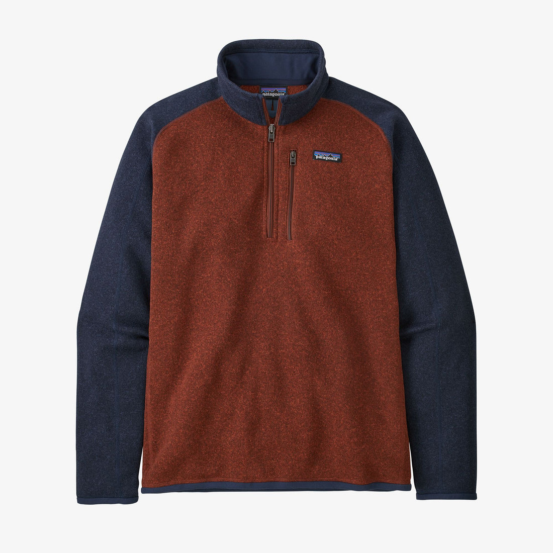 Better Sweater 1/4 Zip Fleece - Barn Red/New Navy