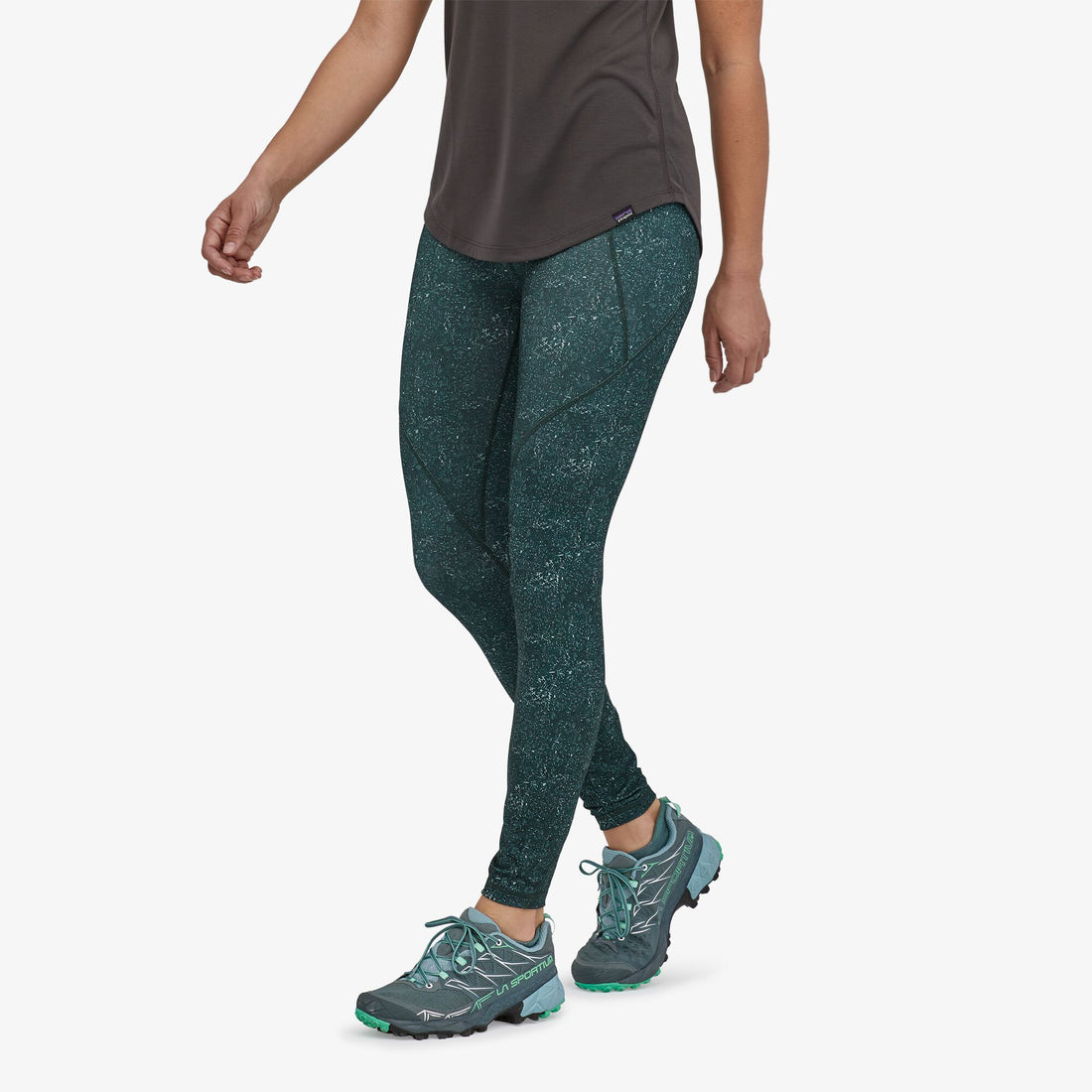 Centered Tights - Cosmic Carving: Northern Green