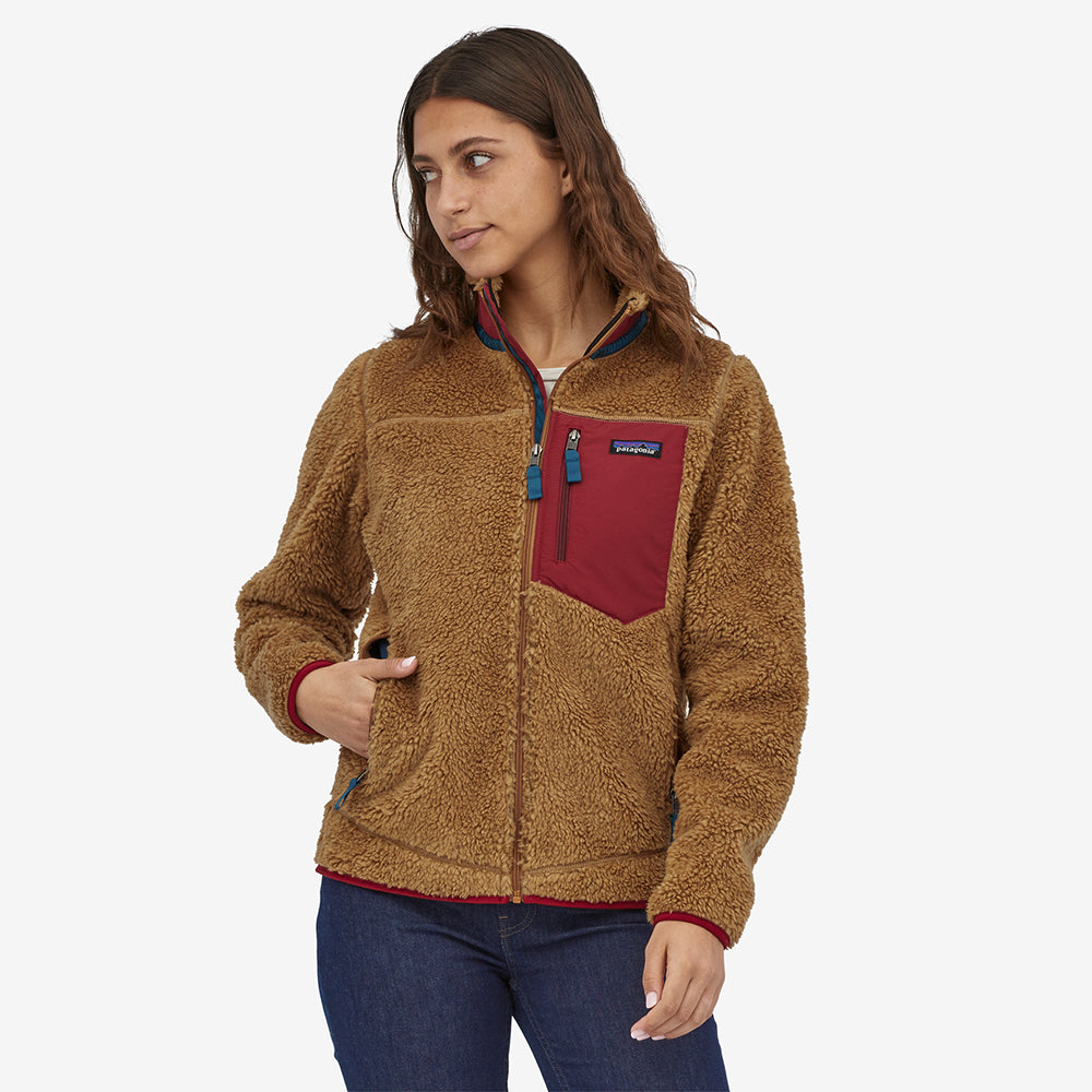 Classic Retro-X Fleece Jacket - Nest Brown w/Wax Red