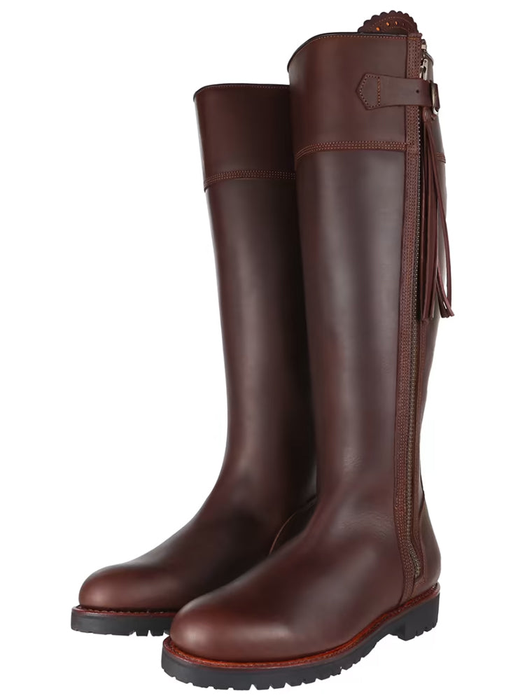 Long Tassel Boot Generous Fit - Conker