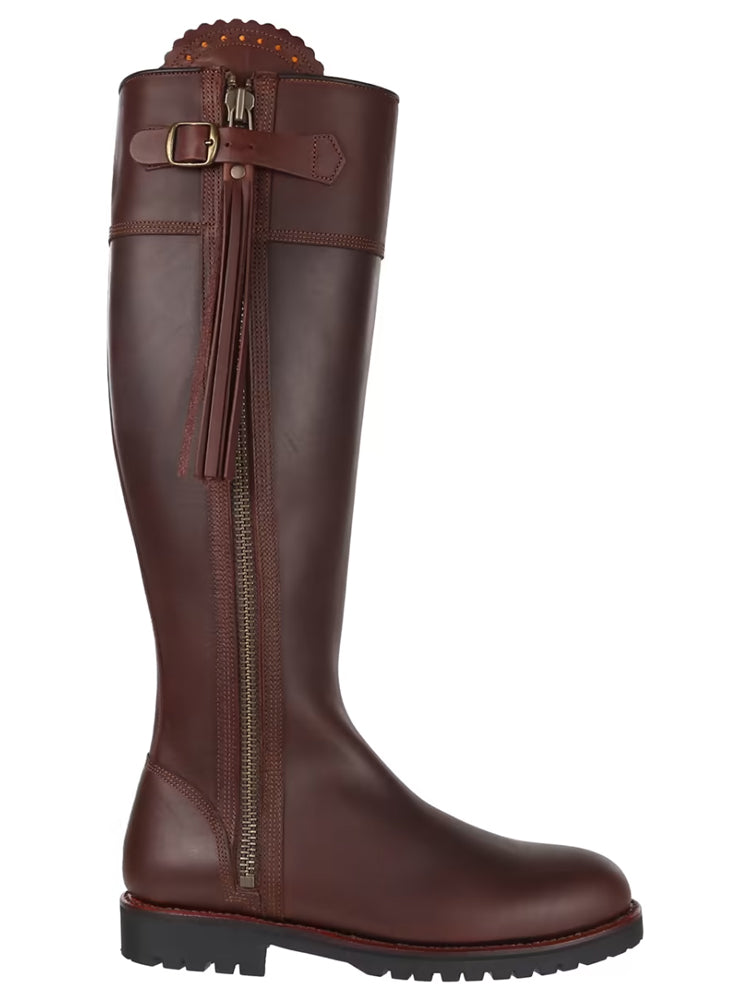 Long Tassel Boot Generous Fit - Conker