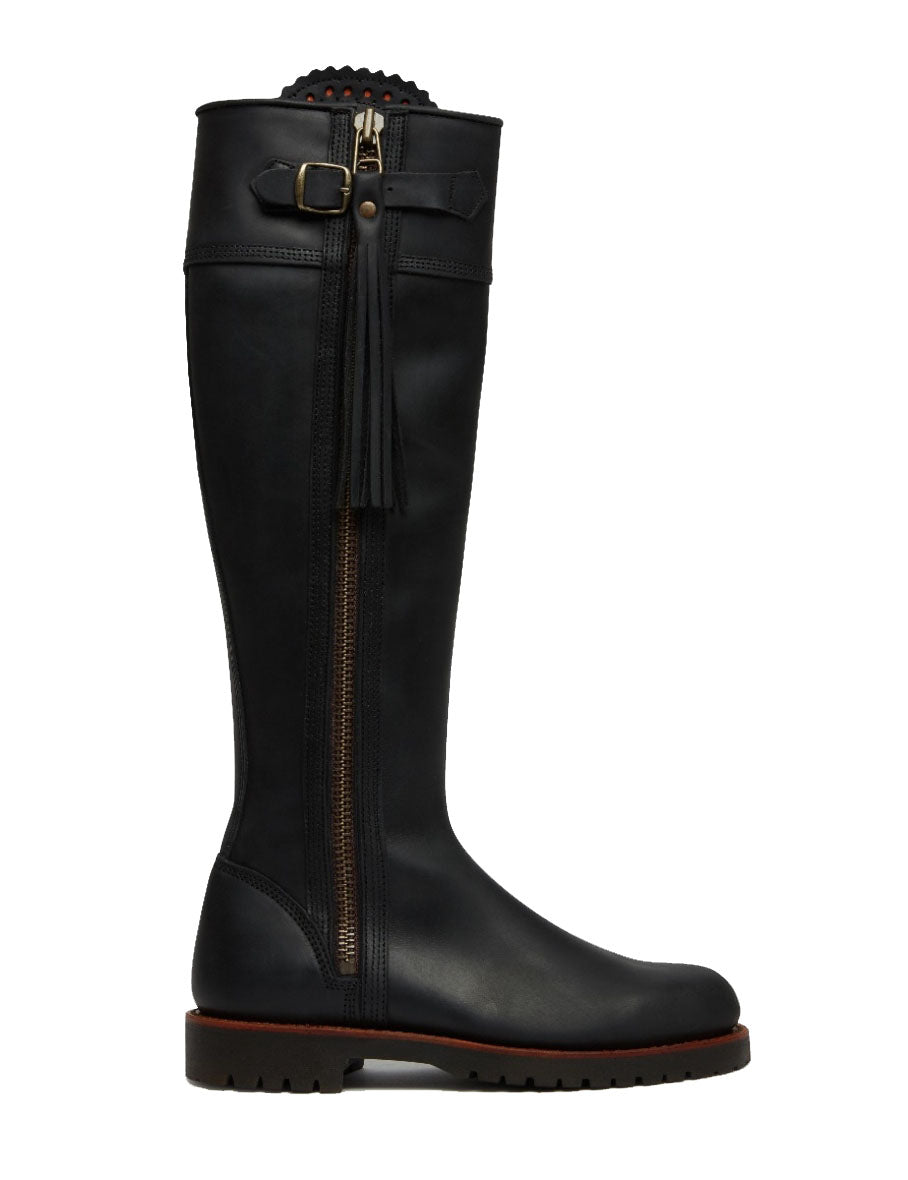 Standard Tassel Leather Boot - Black