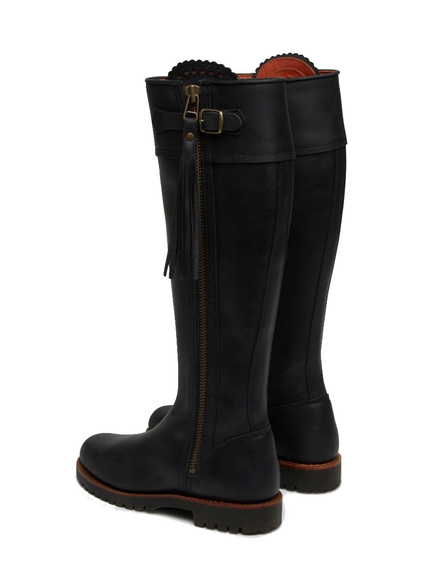 Standard Tassel Leather Boot - Black