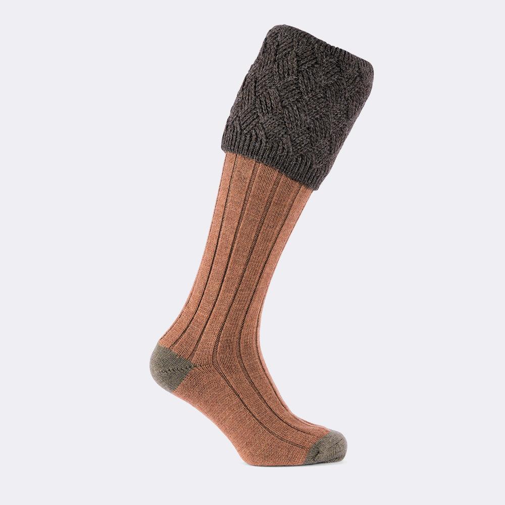 Coniston Shooting Sock - Cinnamon