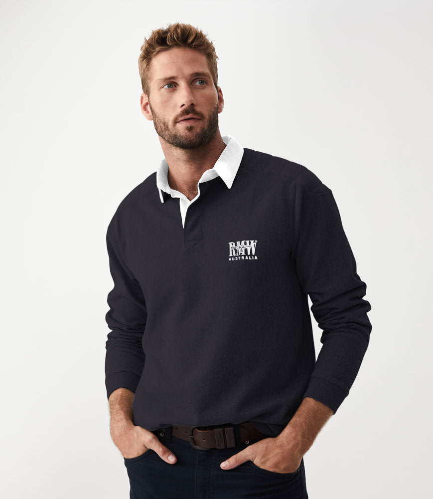 Classic RMW Rugby Shirt - Navy