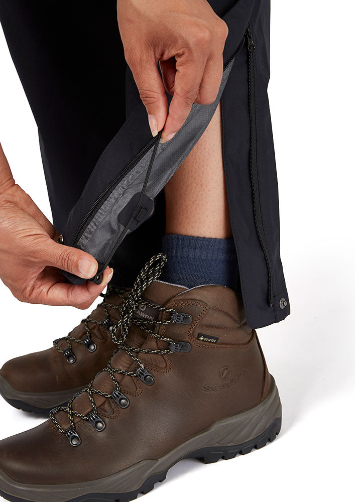 Downpour Eco Short Waterproof Pants - Black