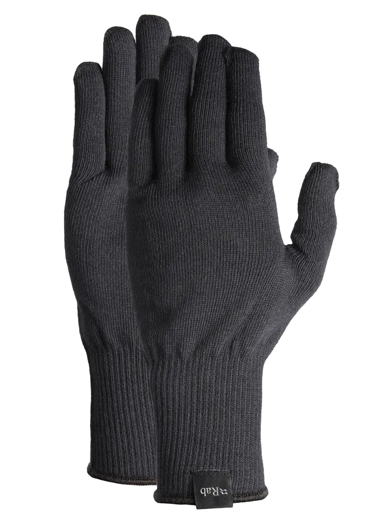 Stretch Knit Gloves - Black