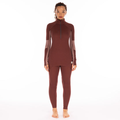 Darkhorse 185 Zoned 1/4 Zip Baselayer - Andorra/Twilight Mauve