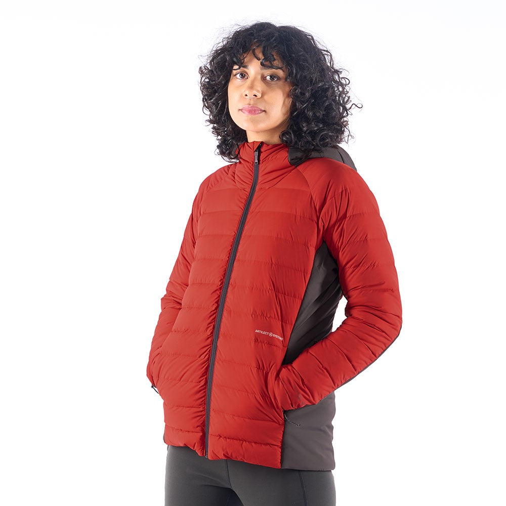 Divide Fusion Stretch Hoodie Jacket - Ember/Ash