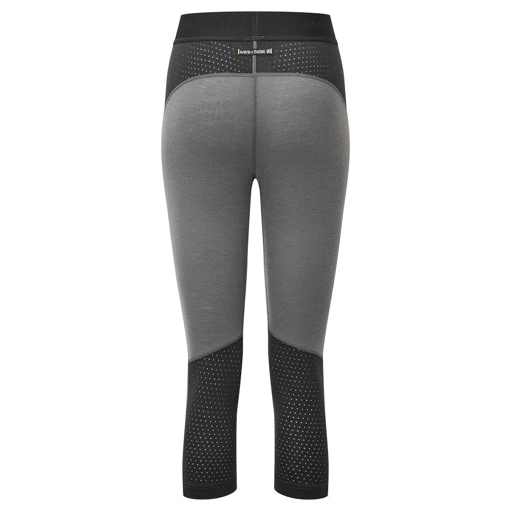 Goldhill 125 Zoned 3/4 Leggings - Ash/Black