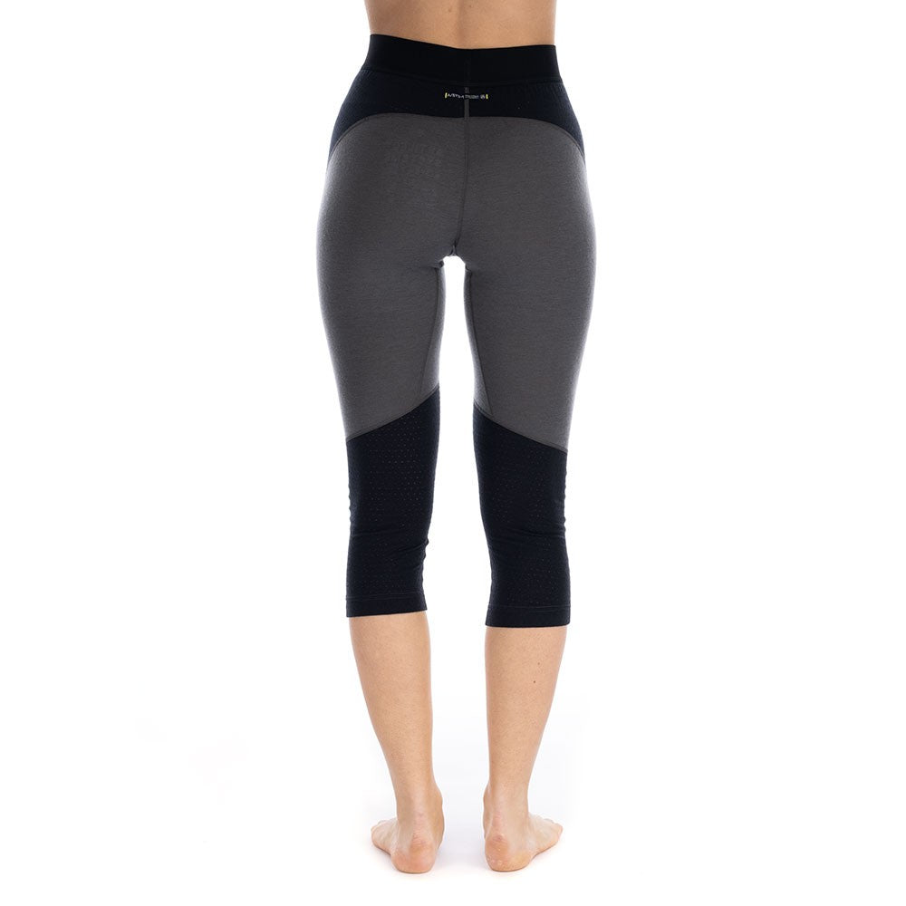 Goldhill 125 Zoned 3/4 Leggings - Ash/Black