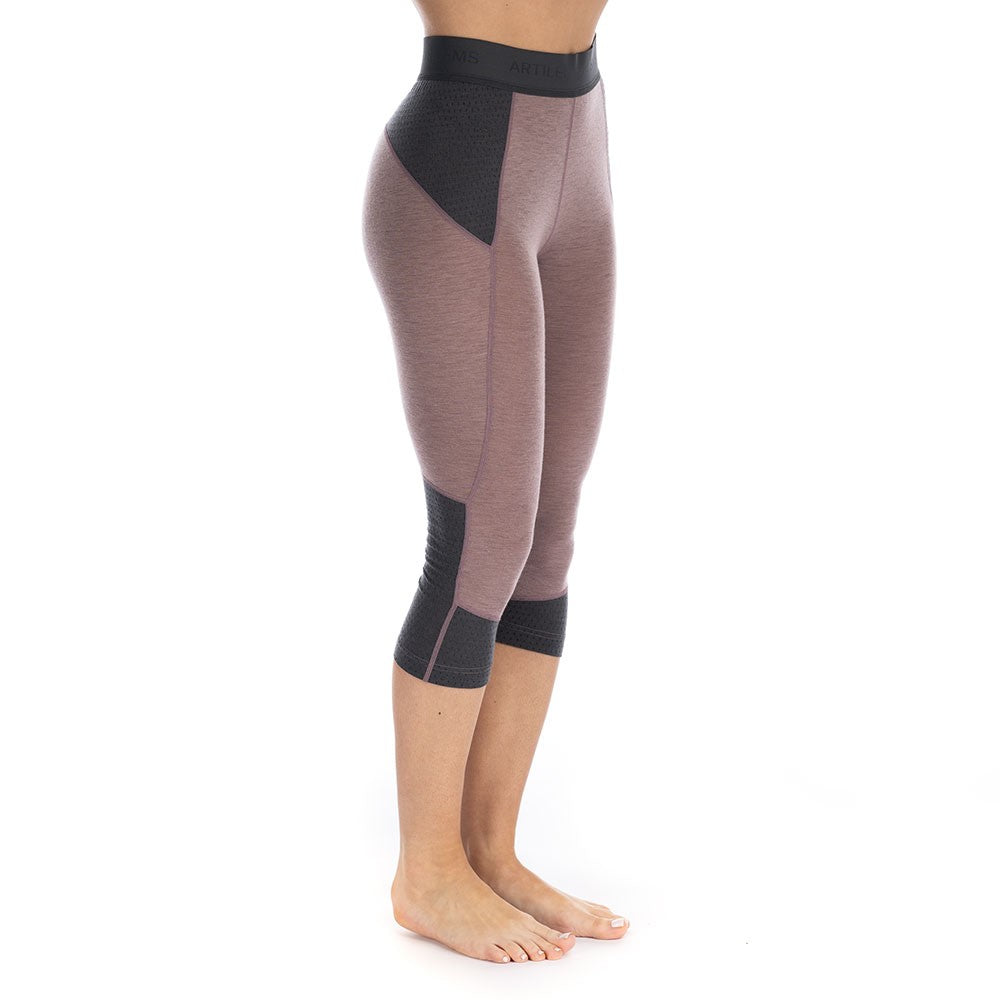 Goldhill 125 Zoned 3/4 Leggings - Twilight Mauve/Ash