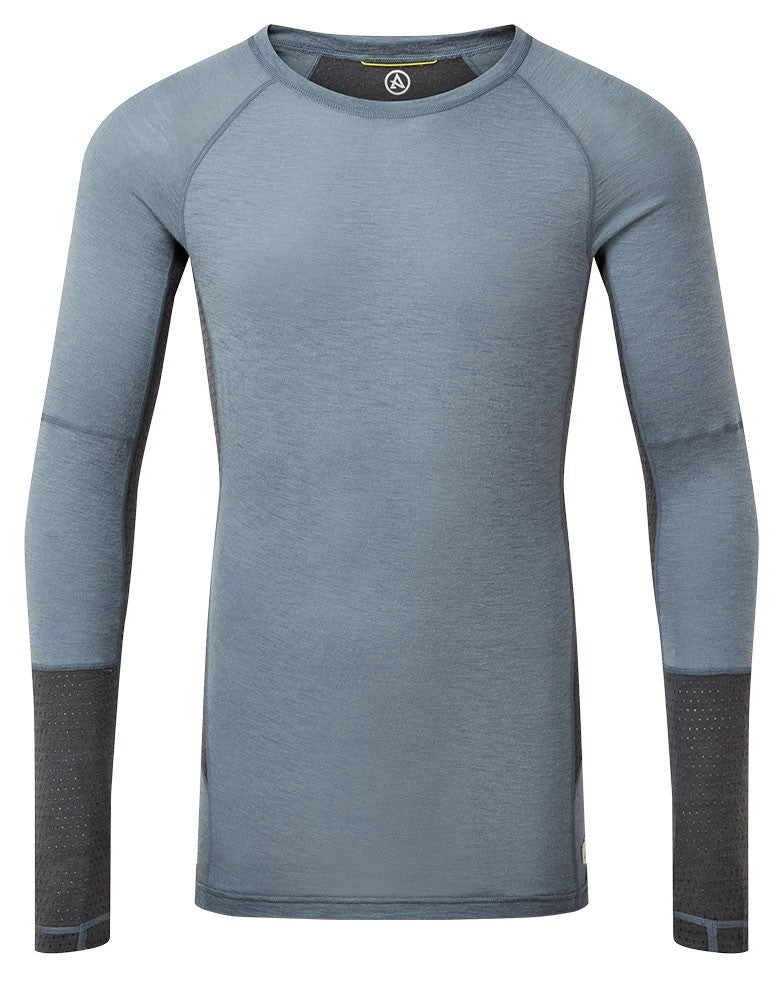 Goldhill 125 Zoned Crew Top - Storm Blue/Ash