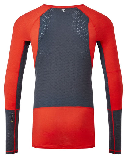 Goldhill 125 Zoned Crew Top - Super Red/Dusk Blue