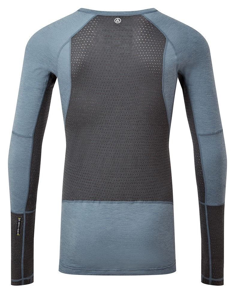 Goldhill 125 Zoned Crew Top - Storm Blue/Ash